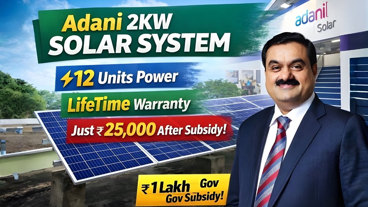 Adani 2KW Solar System Price