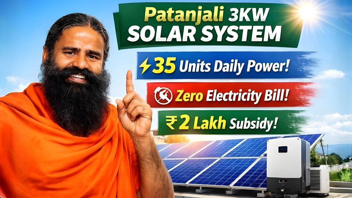 Patanjali 3KW Solar System